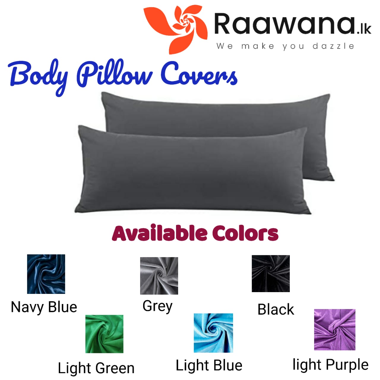 colored body pillow covers – Raawana