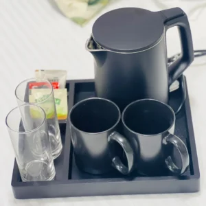Wooden Tea & Coffee Tray - Full Set