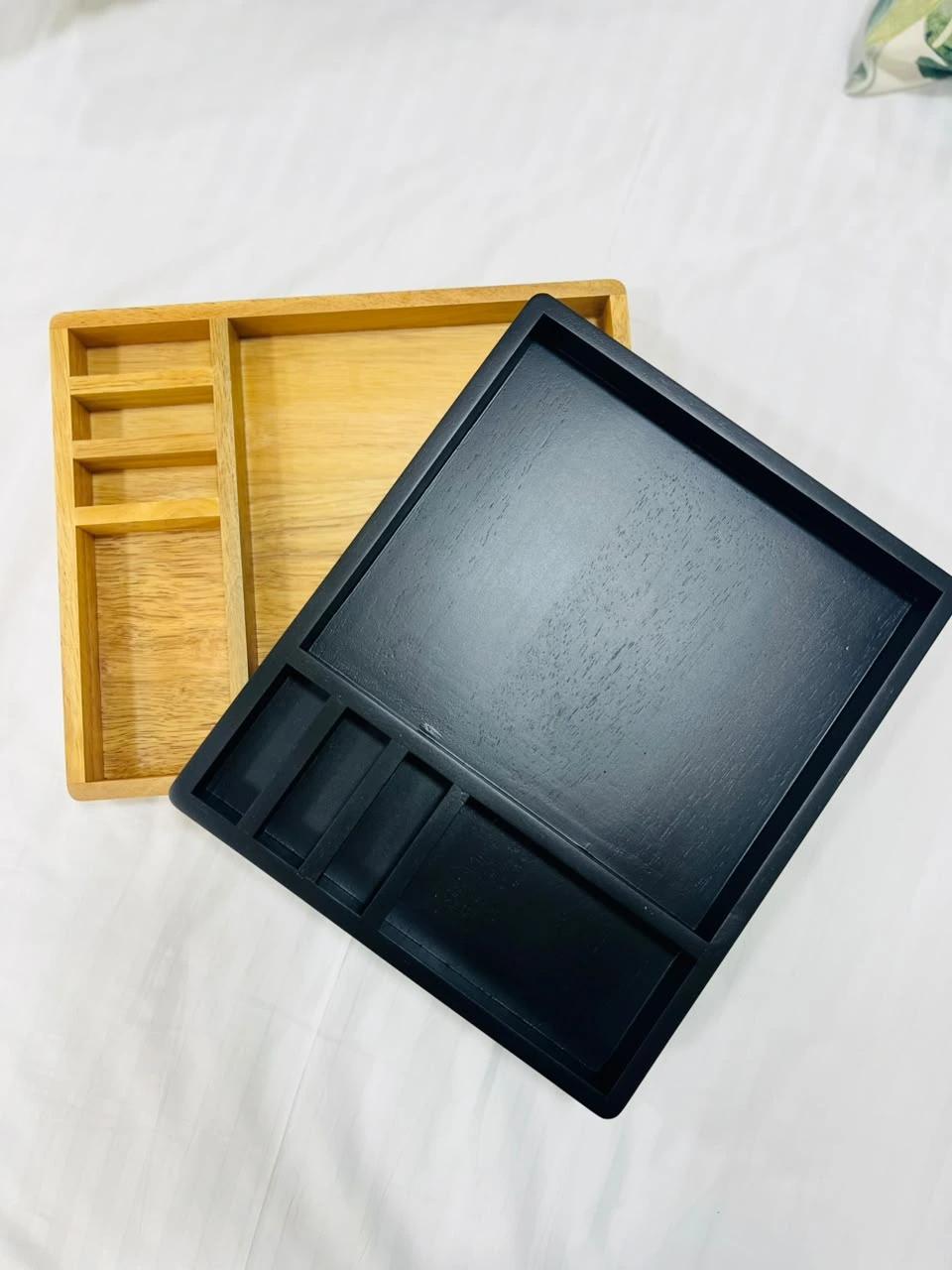Wooden Tea & Coffee Amenities Tray - Image 5